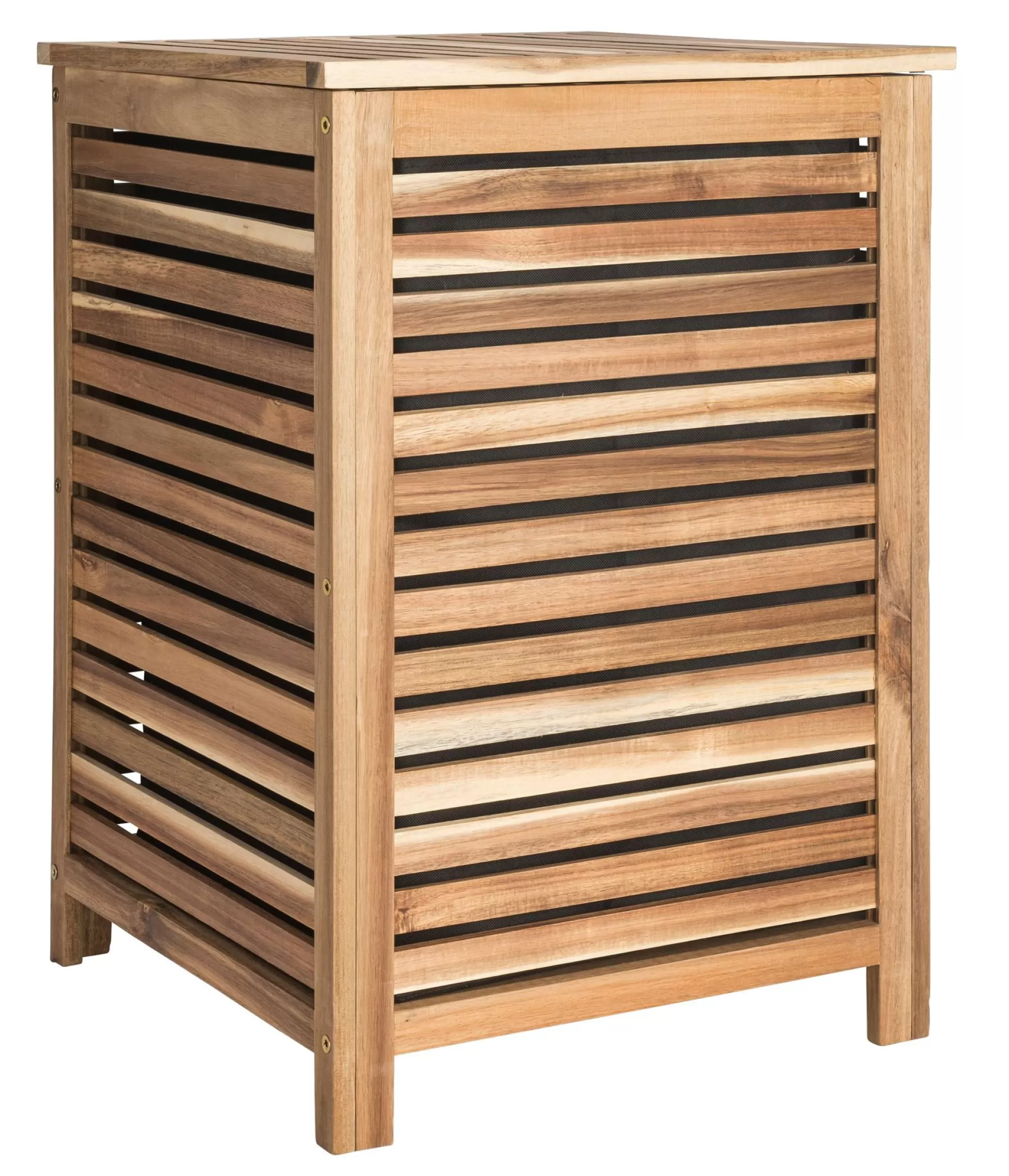 Cesto De La Ropa<CASA Acacia Cesta Para Colada De Lujo Negro, Natural