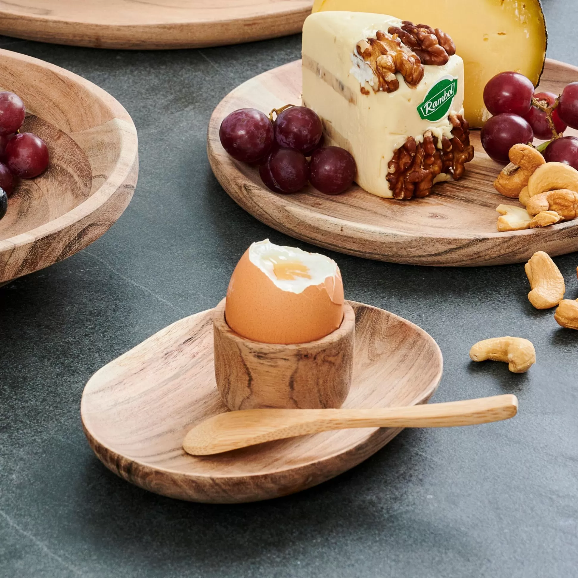 Platos<CASA Acacia Chic Plato Pata Tapas Natural