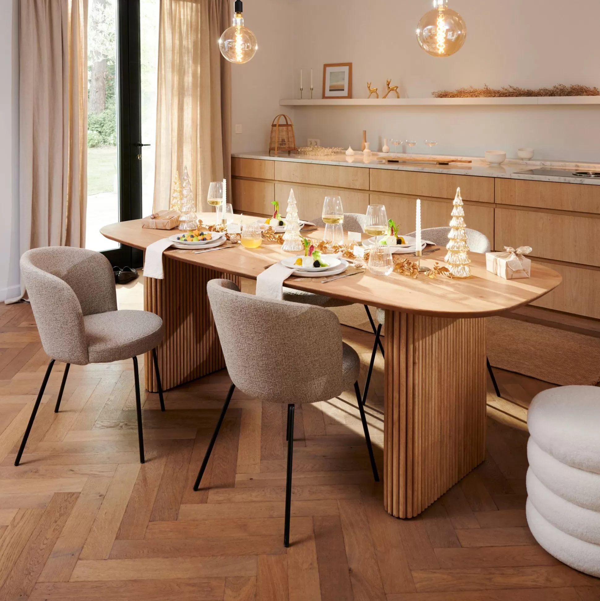 Mesa De Comedor<CASA Acacia Mesa De Comedor Con Patas Mesa Listones