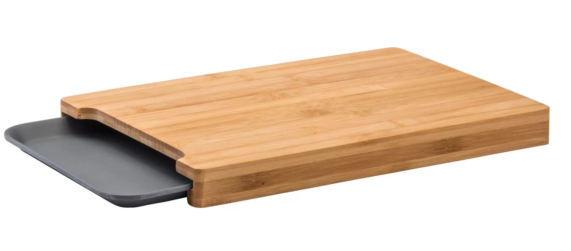 Tablas De Cortar<CASA Bamboo Tabla Para Cortar Con Recipiente Gris, Natural