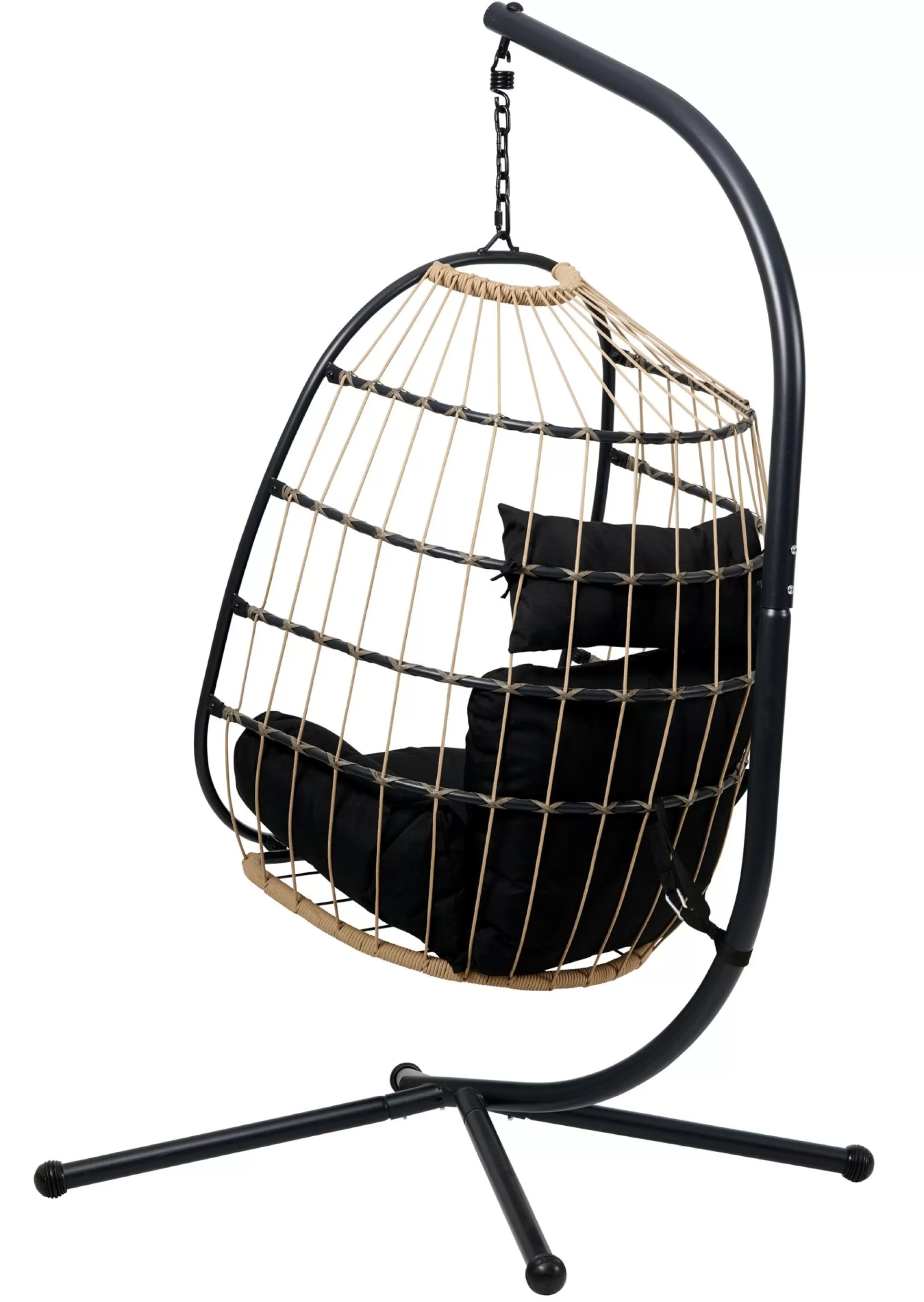 Sillas Colgantes<CASA Bazai Silla Colgante Con Soporte Negro