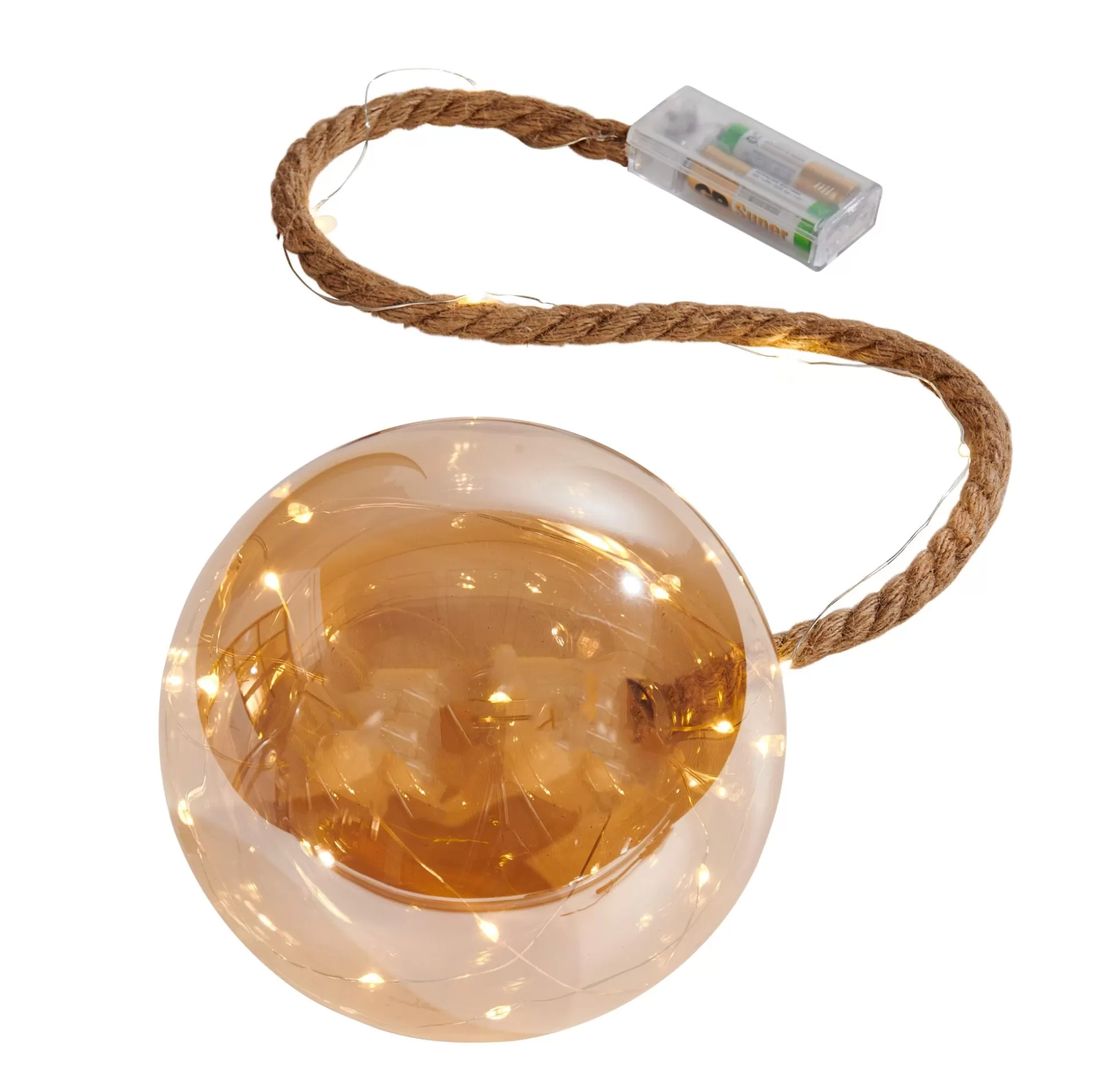 Lámparas Led<CASA Bloxem Bola Decorativa Con 21 Leds Dorado