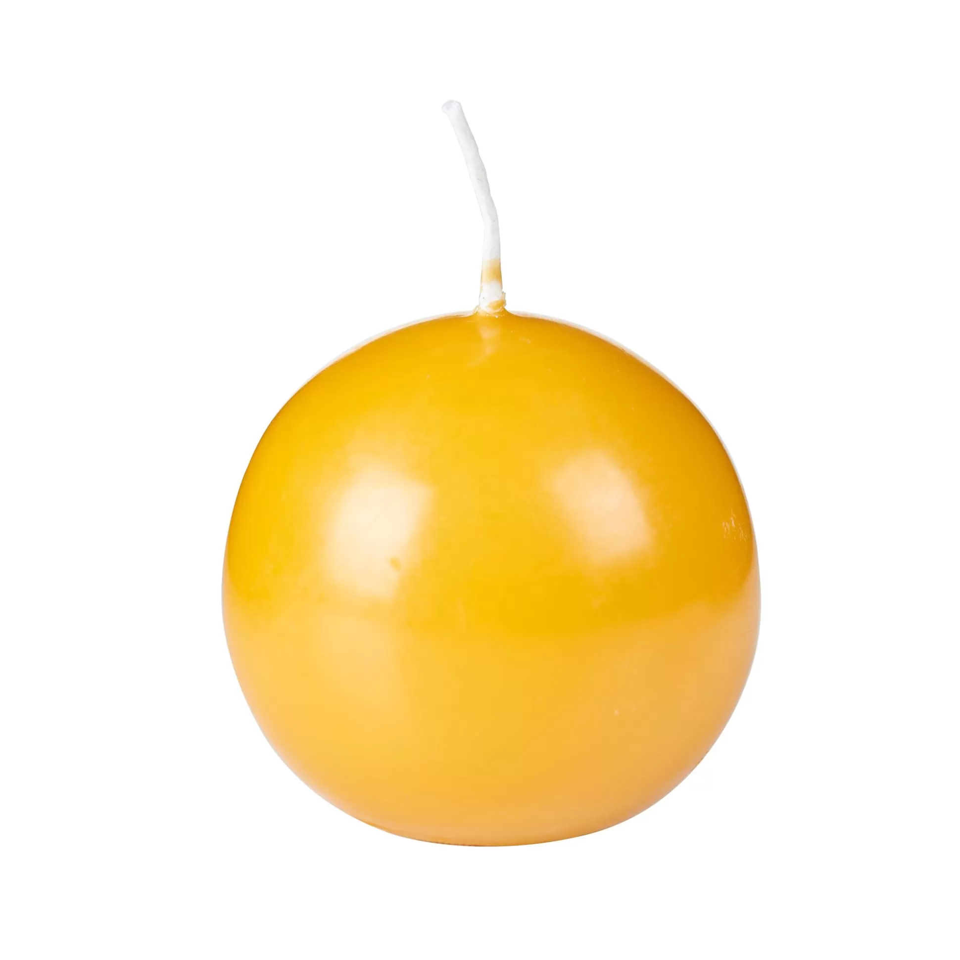 Velas<CASA Bola Vela Esferica Amarillo