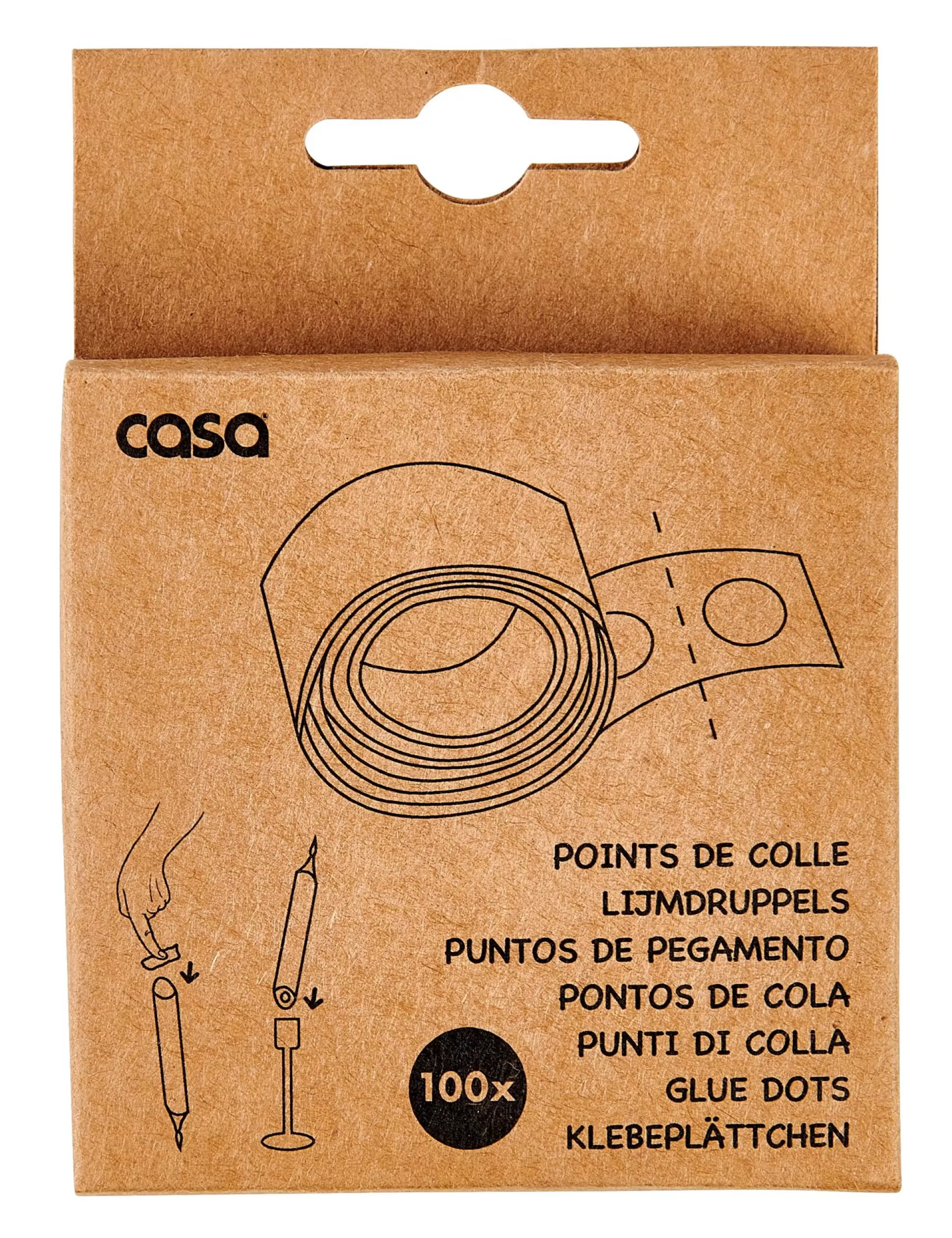 Velas<CASA Dot Almohadillas Adhes. Para Velas Blanco