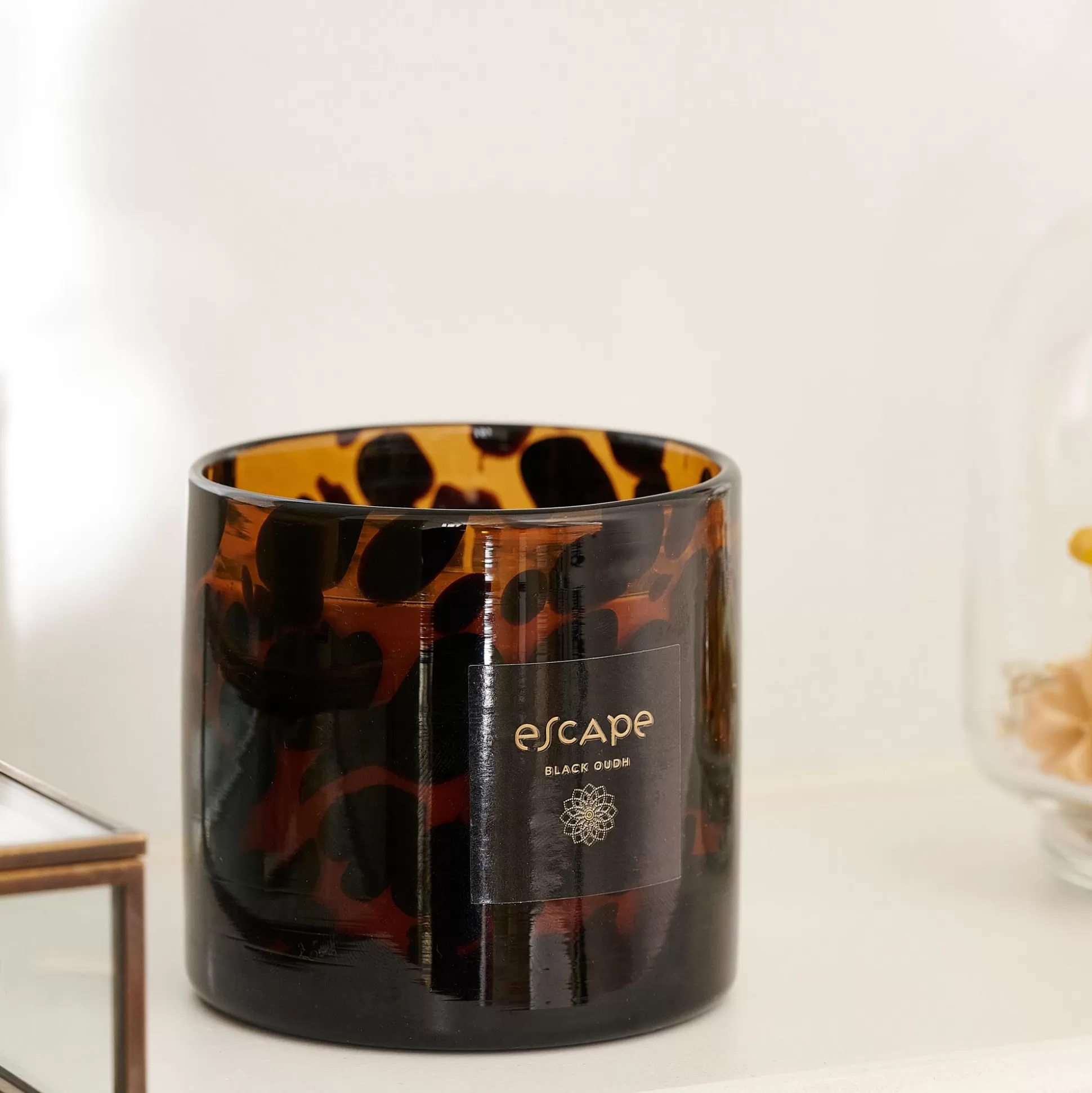 Velas<CASA Escape Black Oudh Vela Perfumada En Vaso Negro, Marron, Multicolor