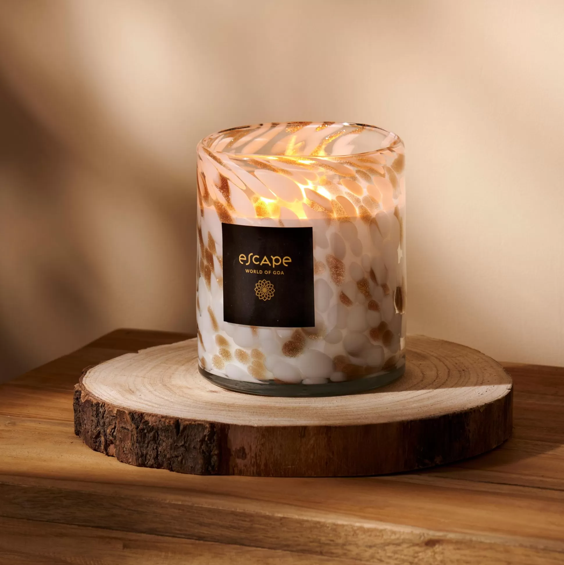Velas<CASA Escape World Of Goa Vela Perfumada Blanco, Dorado, Multicolor