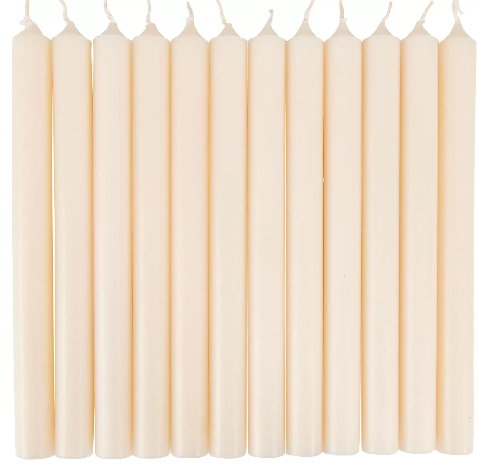 Velas<CASA Fina Velas Juego De 12 Marfil