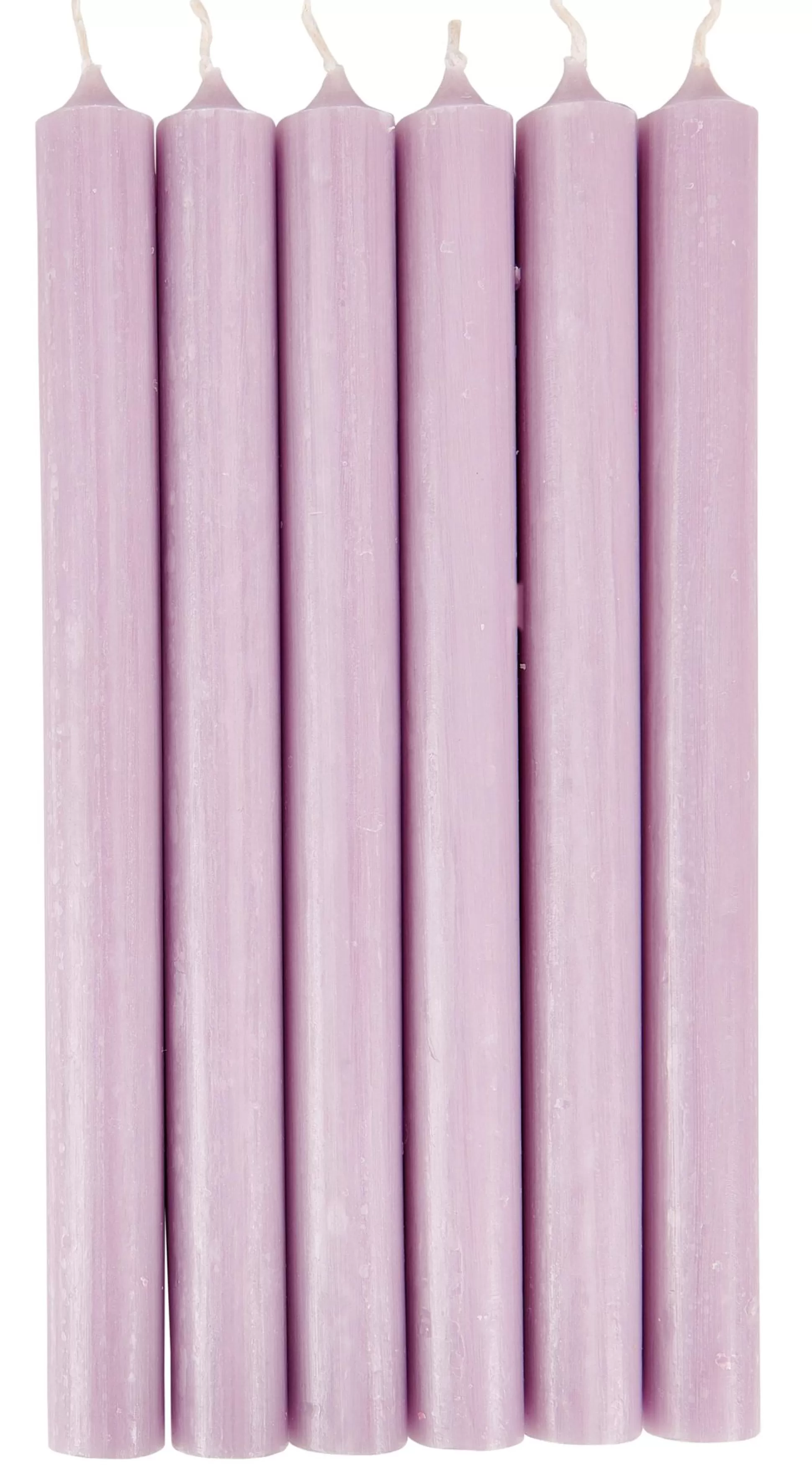 Velas<CASA Fina Velas Juego De 6 Morado Claro