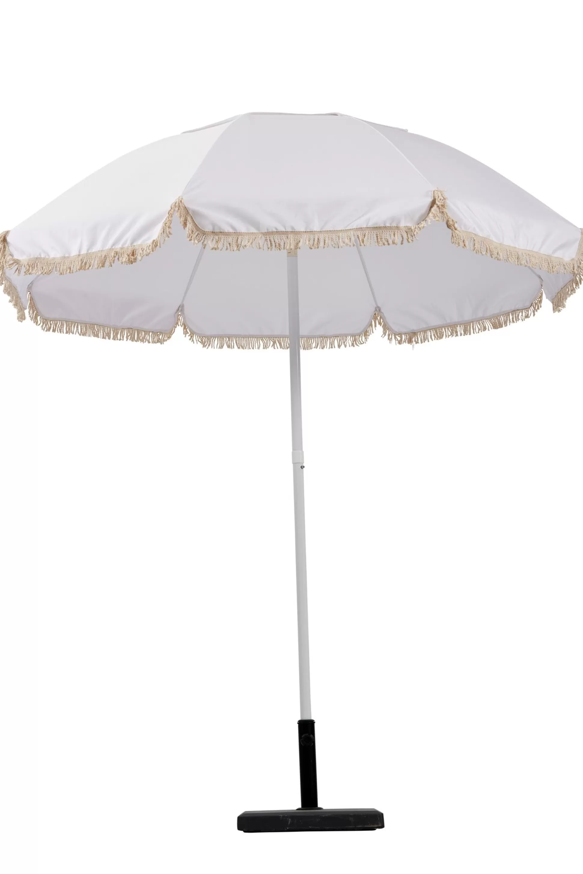 Parasoles<CASA Franja Parasol Sin Pie De Sombrilla Blanco