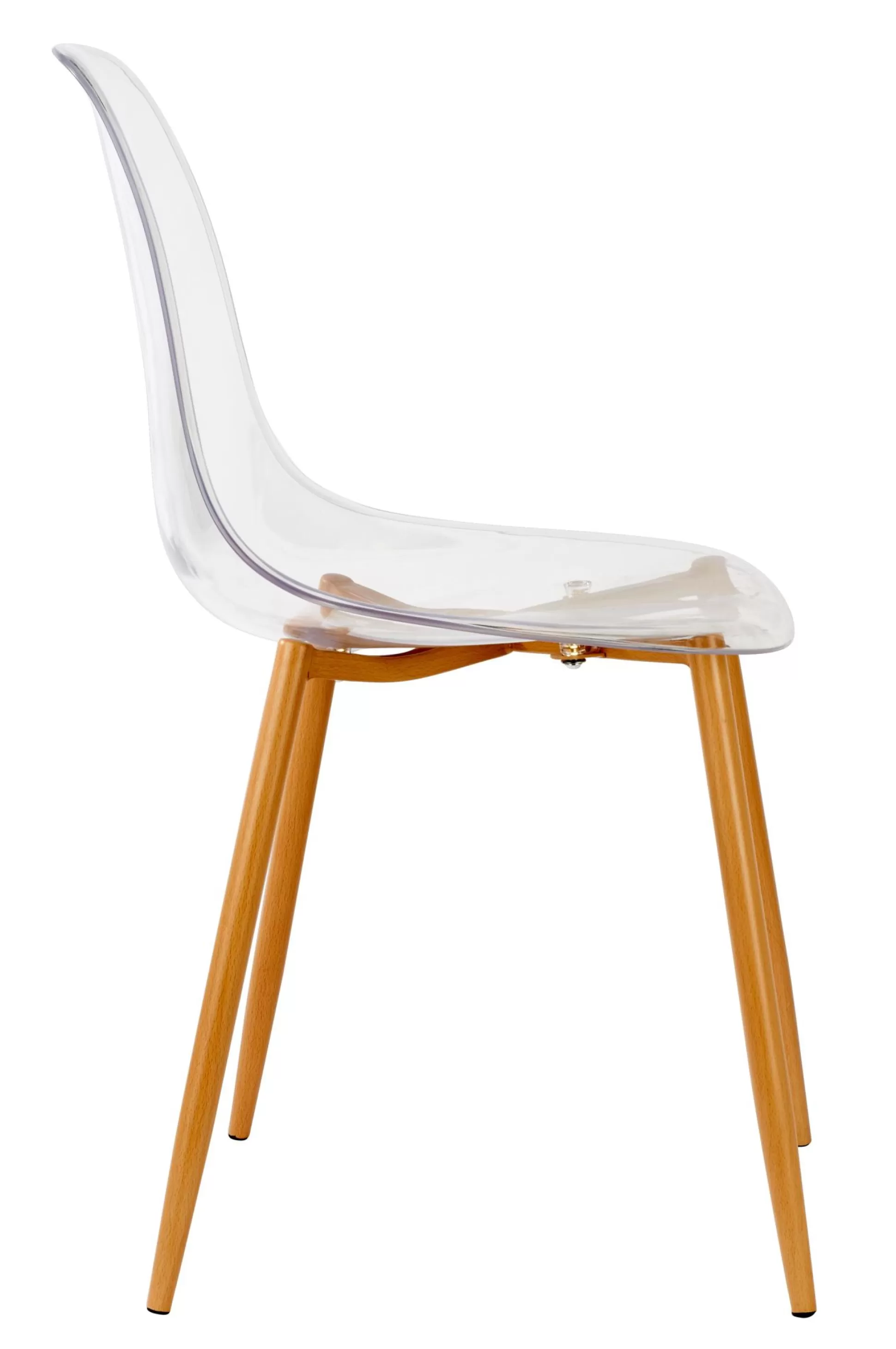 Sillas De Comedor<CASA Ice Silla De Comedor Transparente, Natural