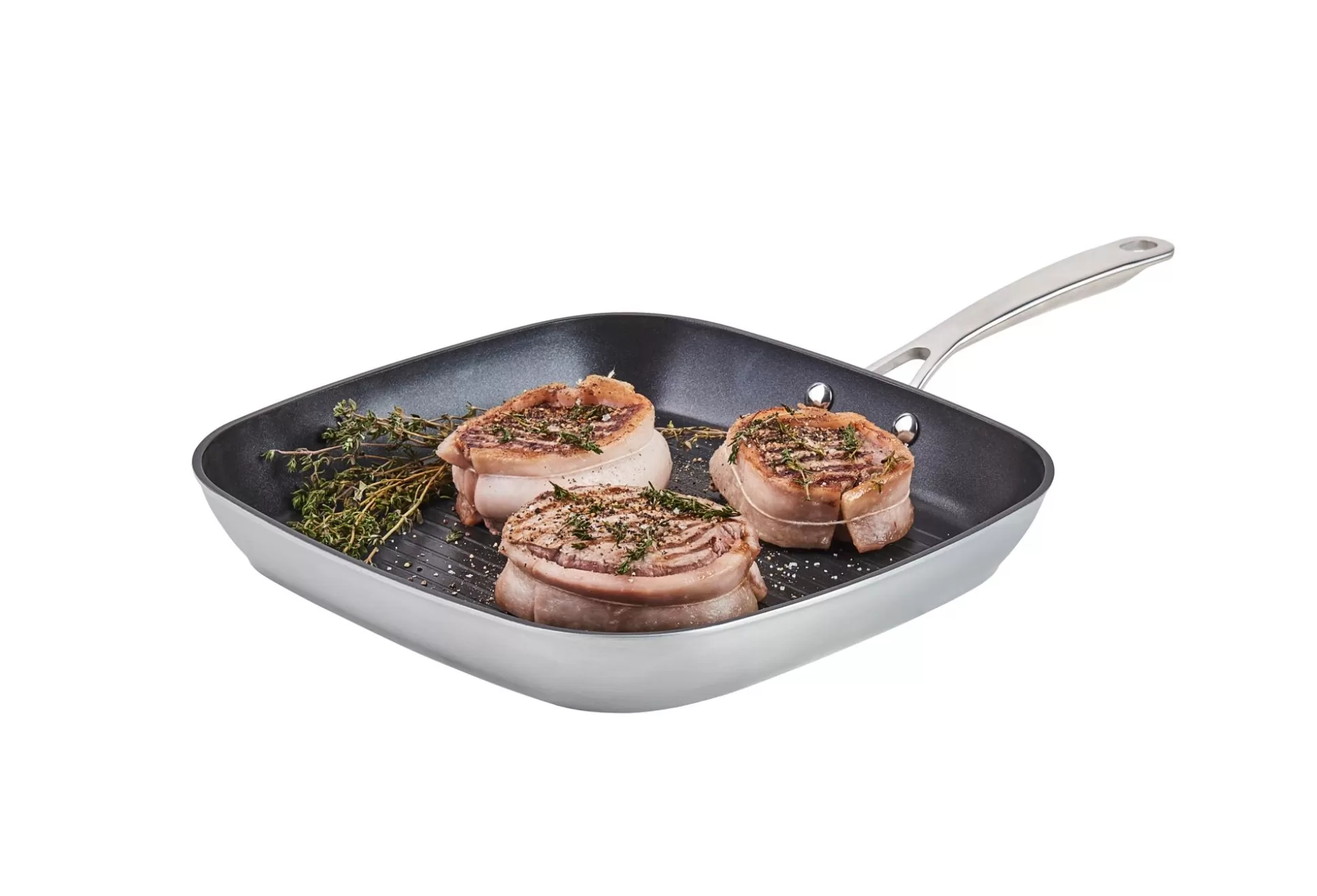 Sartenes<CASA Kastrol Plancha Plateado