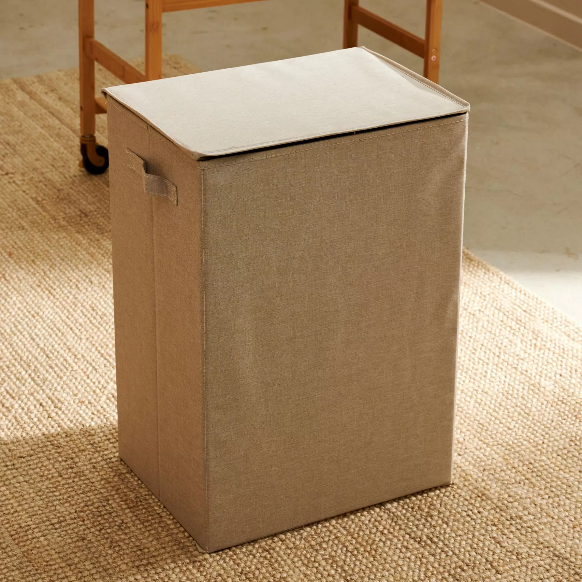 Cesto De La Ropa<CASA Linolux Cesta Para Colada De Lujo Beis