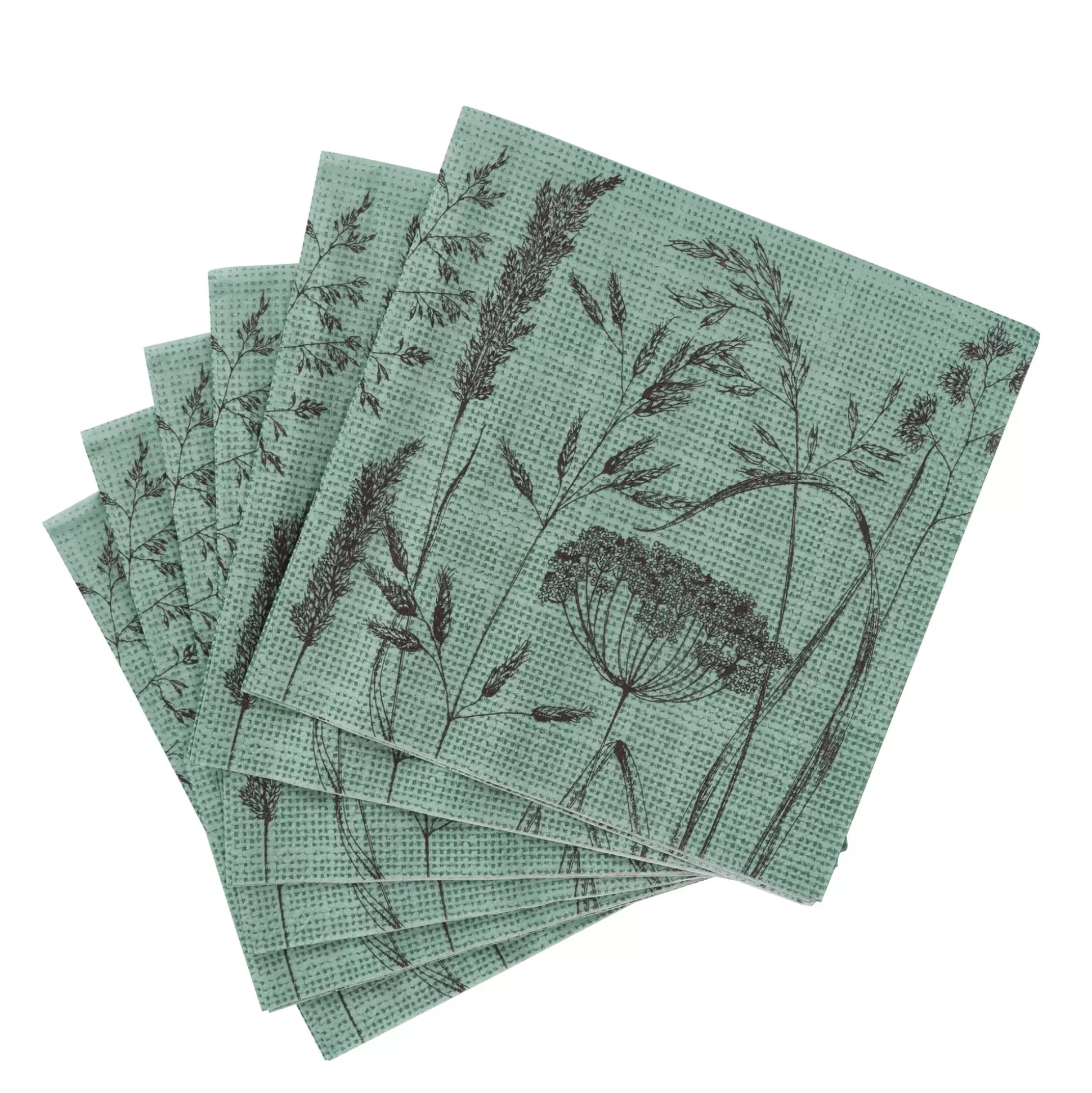 Servilletas<CASA Lolium Green Paquete De 20 Servilletas Verde