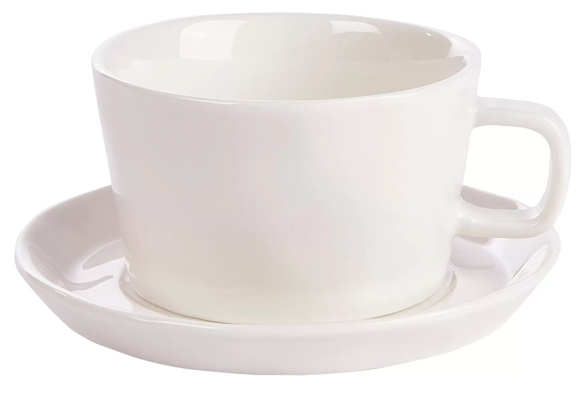 Tazas<CASA Marea Taza Y Plato Blanco