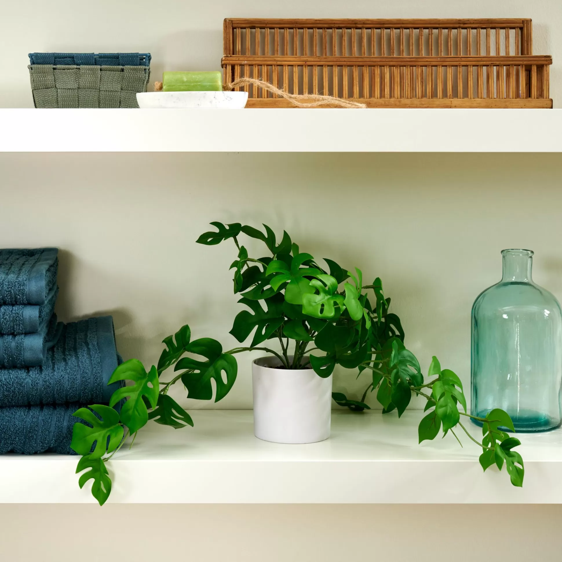 Plantas Artificiales<CASA Monstera Planta Varios Colores, Blanco, Verde