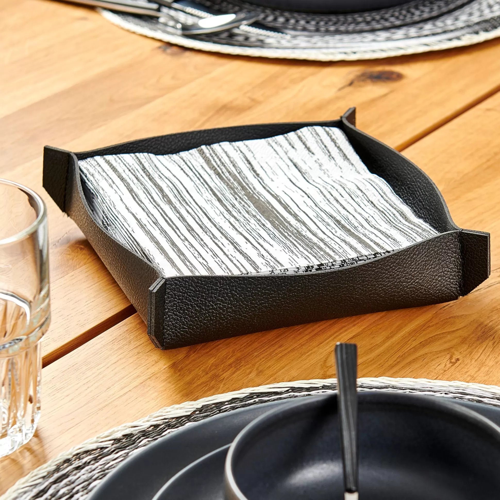 Soportes De Servilletas<CASA Nappa Servilletero Negro