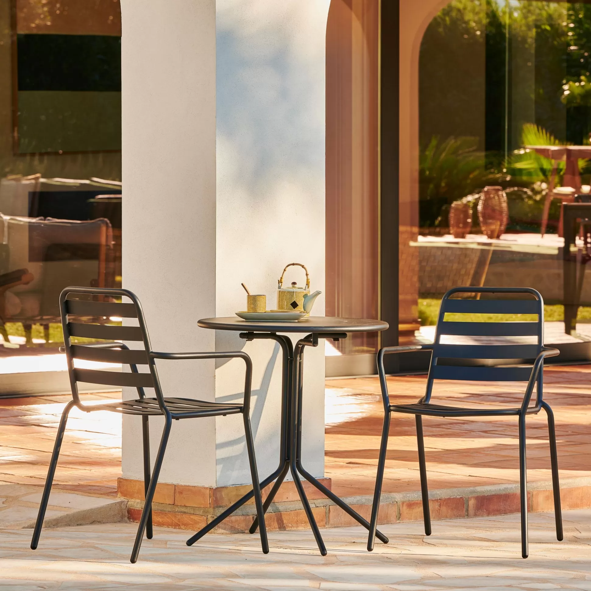 Conjuntos Bistro<CASA Olav & Liva Conjunto Bistro Negro