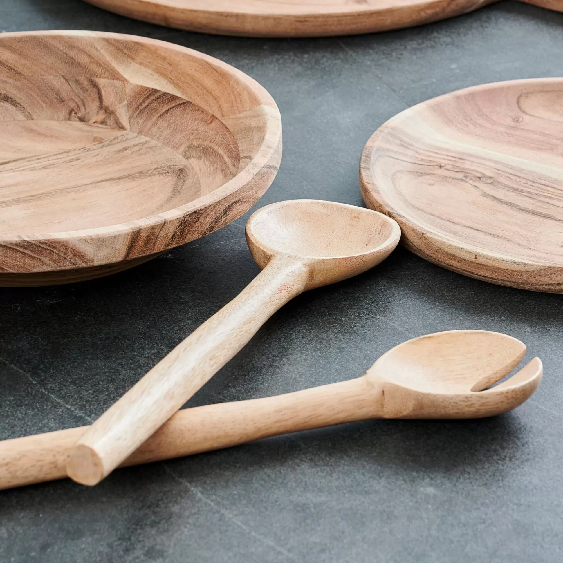 Cubierto Para Ensalada<CASA Pure Luxury Conjunto Para Servir Natural