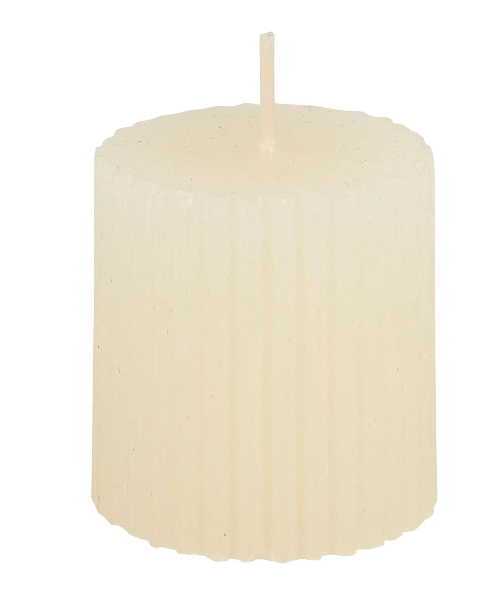 Velas<CASA Rustic Vela Estriada Marfil