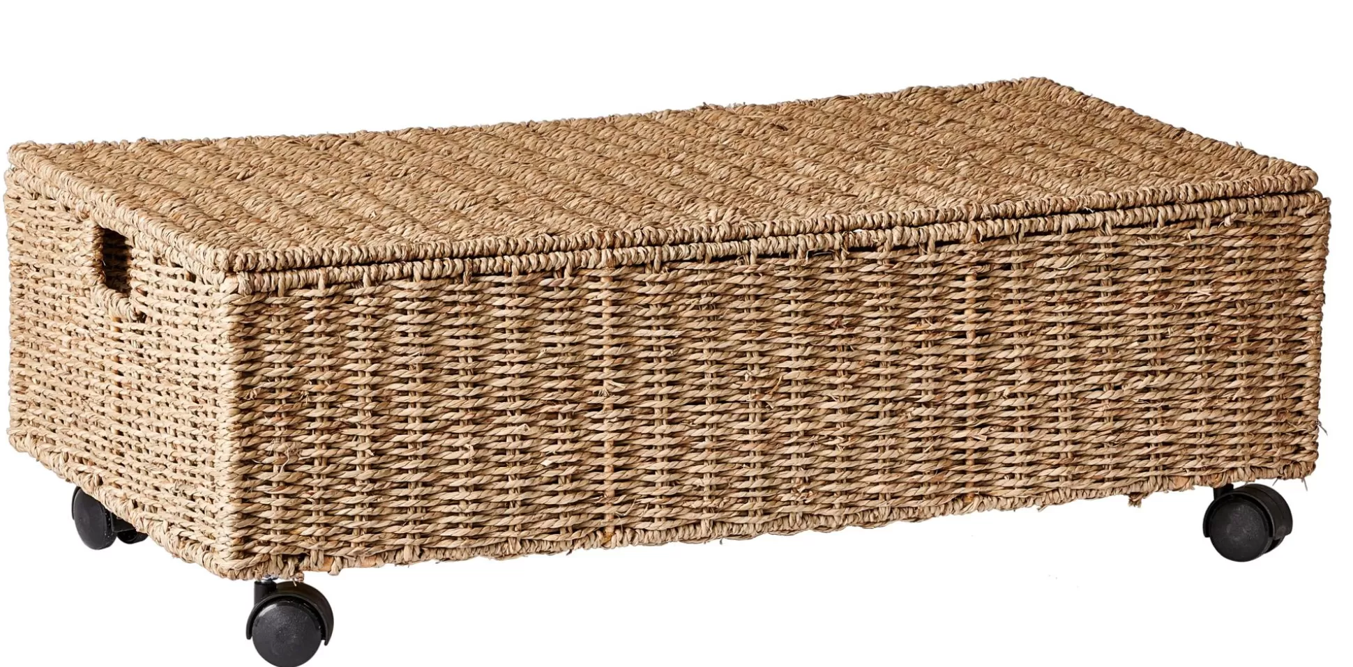 Arcas Para Almacenaje<CASA Seagrass Caja De Almacenaje Con Ruedas Natural