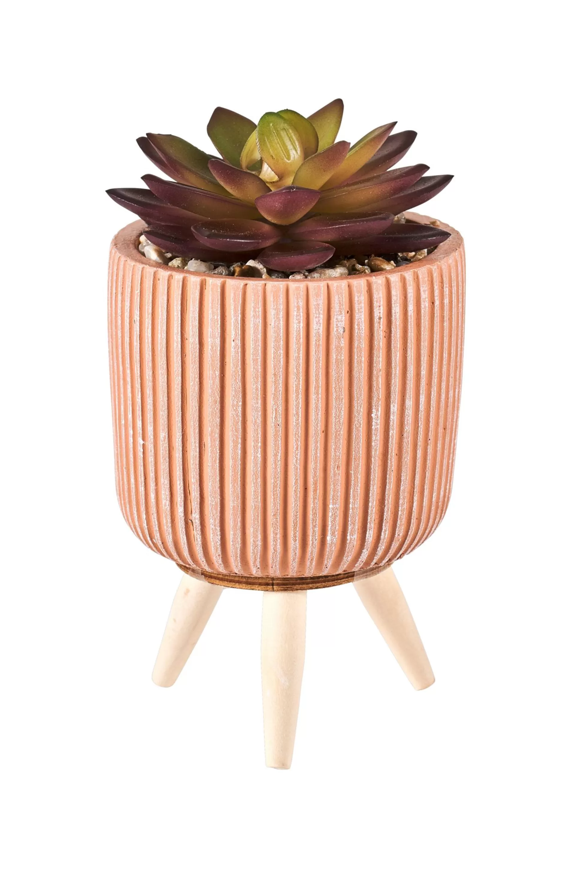 Plantas Artificiales<CASA Stripe Planta Crasa Art En Tarro Multicolor