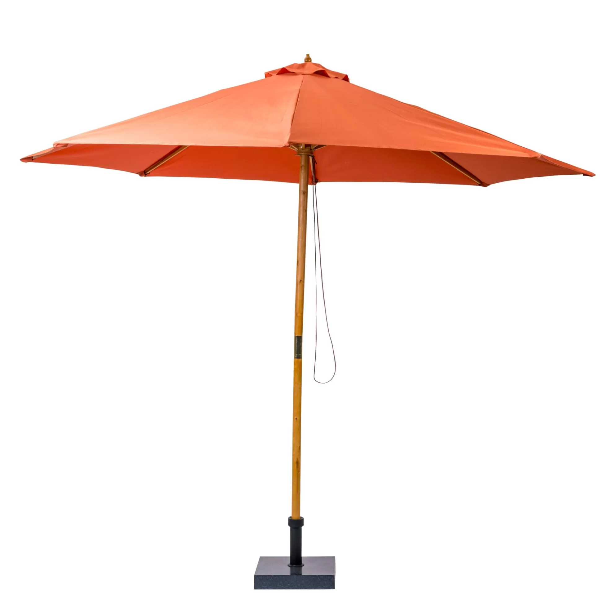 Parasoles<CASA Wood Parasol Sin Pie De Color Oxido